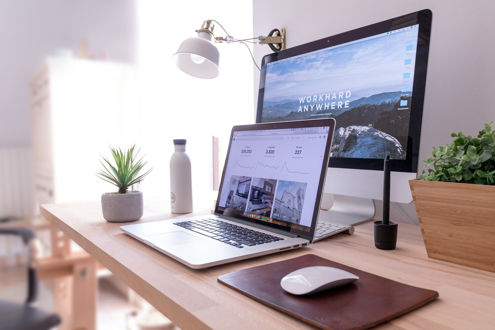 A beautiful work station